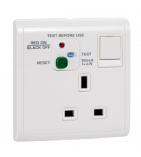 13A 1G DP/S RCD SOC, WE